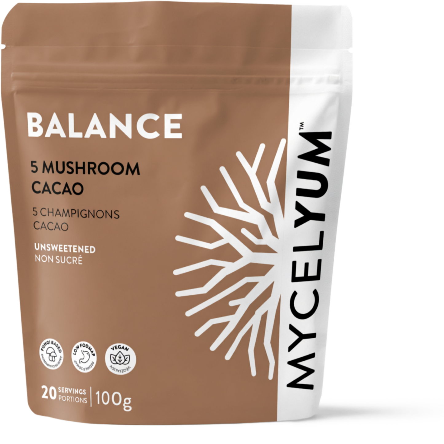 BALANCE Alkalized Cacao Latte Mix with 5 Mushrooms