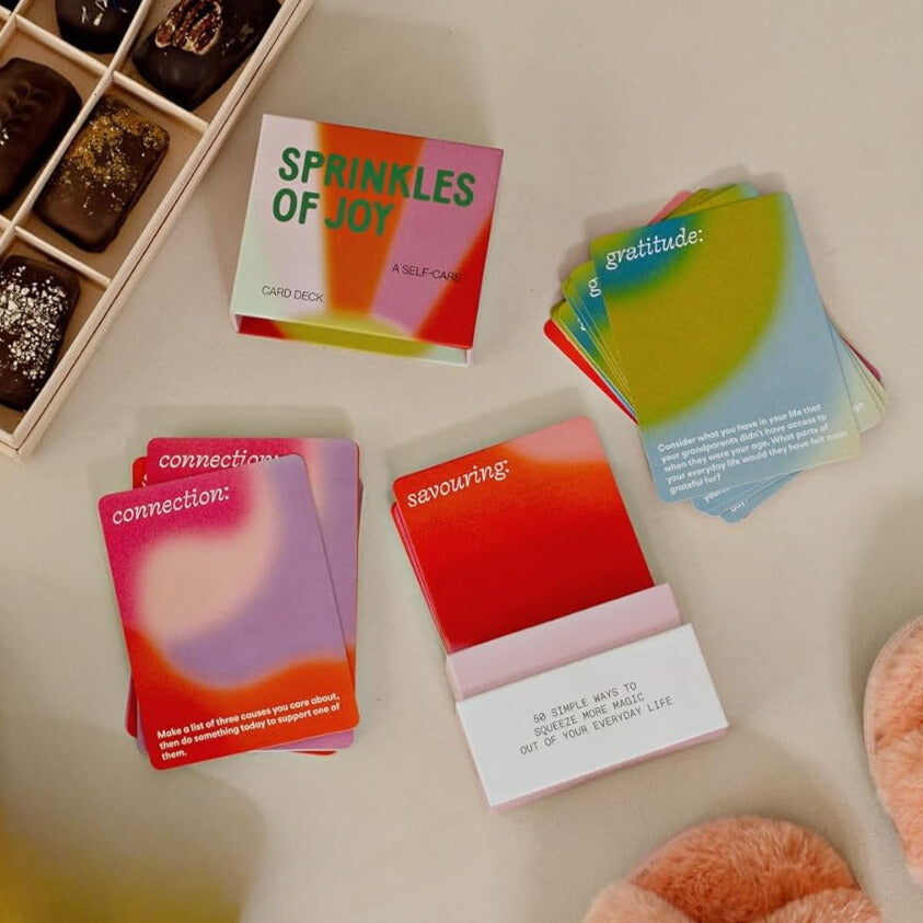 Sprinkles of Joy: An Inspirational Card Deck to Help You Discover More Joy Each Day Cards - Mycelyum Inc.