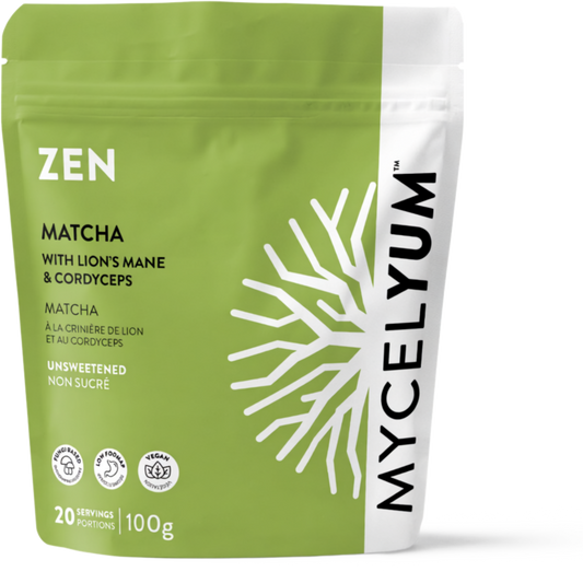 ZEN Matcha Latte Mix with Lion’s Mane & Cordyceps