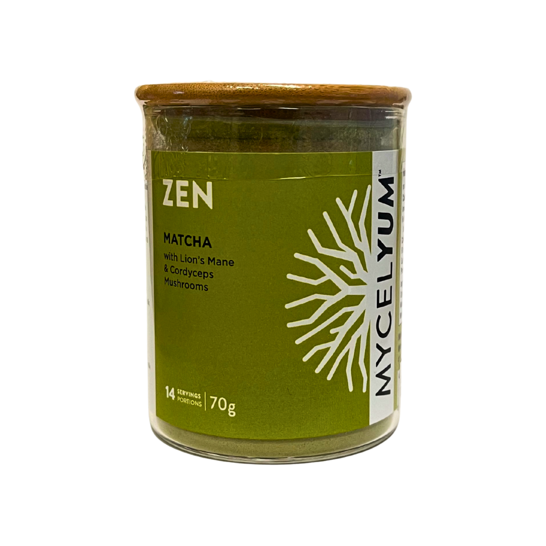 ZEN Matcha Latte Mix with Lion’s Mane & Cordyceps 70g